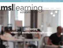 Tablet Screenshot of msllearning.com